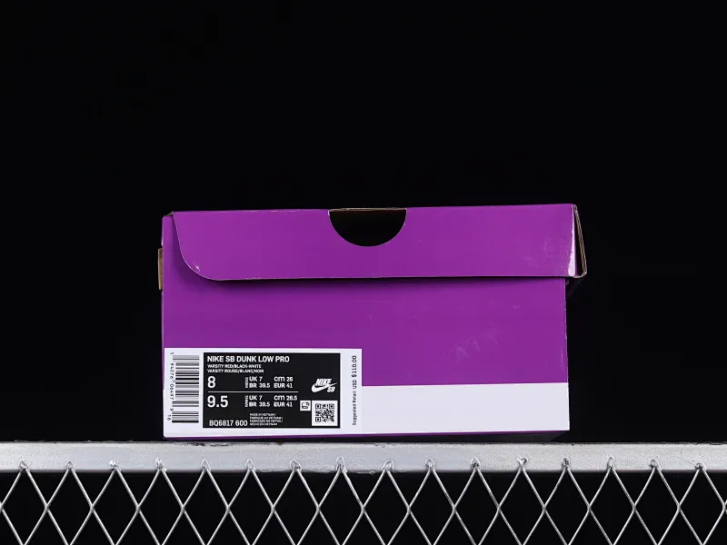 All categories Nk SB Dunk series Nk SB Dunk Low low-top sneakers M version pure original Nk SB Dunk Low Pro "Chicago" Chicago Dunk series retro top layer low-top casual sports skateboard shoes BQ6817-600
